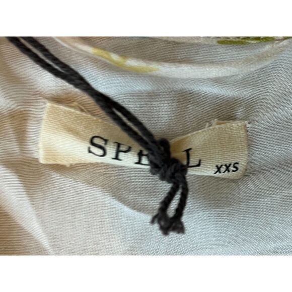 NWT SPELL & The Gypsy Floral Long Sleeve Lei Lei Mini Play Dress  Women's Sz XXS - Picture 6 of 14